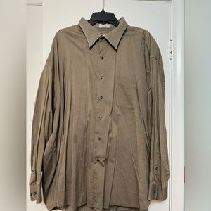 Men’s big and tall button up collar dress shirt